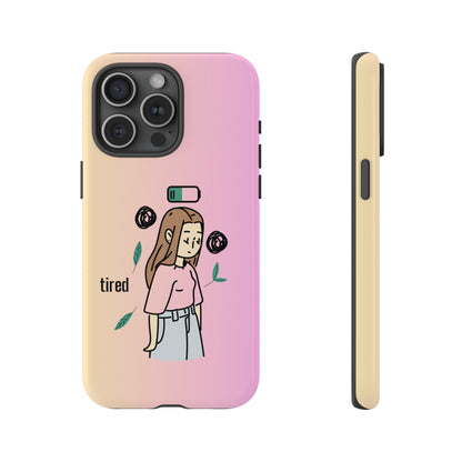 Tired Mama Custom Protective Phone Case for Apple iPhone 13-15