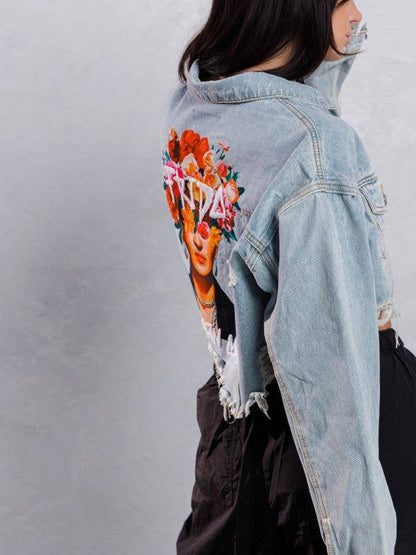 Frida Muse Crop Denim Jacket