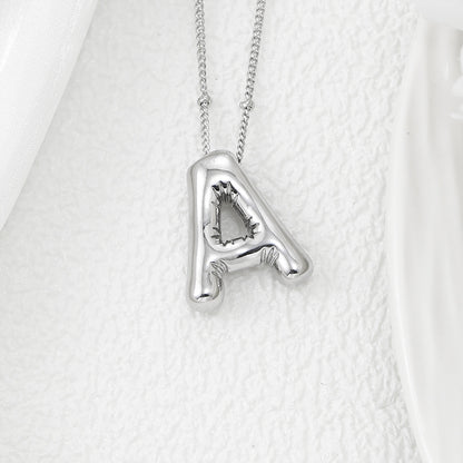 Bubble Letter Pendant Necklace – Pop Your Style!