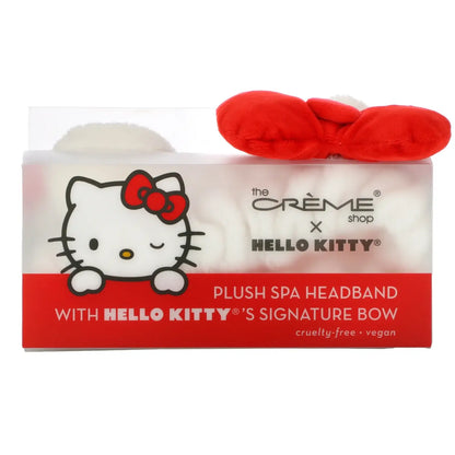The Crème Shop Plush Headband with Hello Kitty's Bow RED