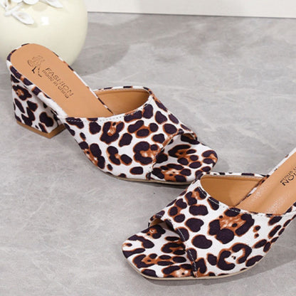 Wild Stride Leopard Block Heels - The Bold Choice