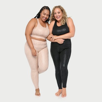 Metallic Cheetah Active  Sports Bra