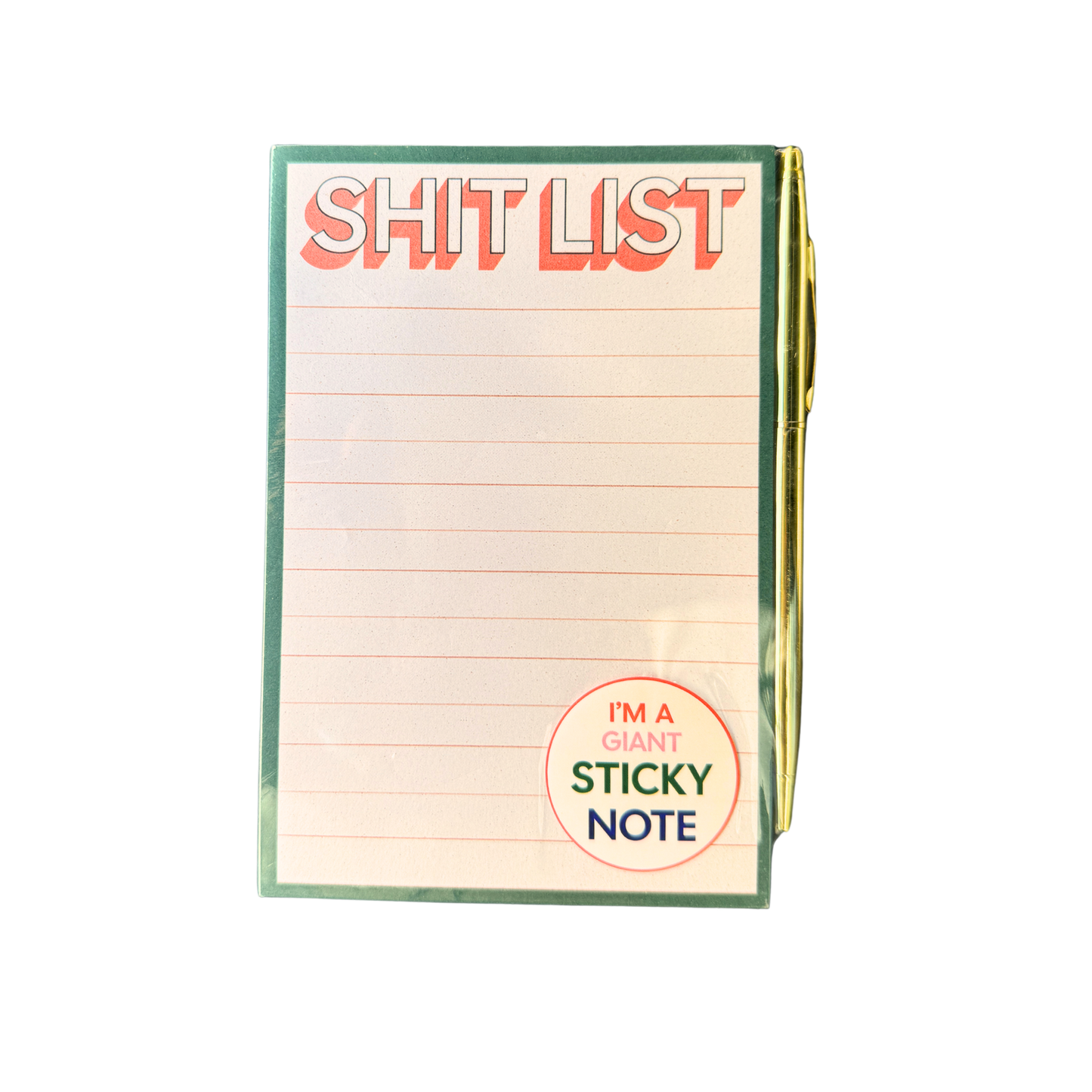 Sh*t List Notepad Sticky Notes (4" x 6")