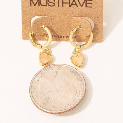 Mini Heart Huggie Earrings