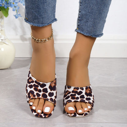 Wild Stride Leopard Block Heels - The Bold Choice