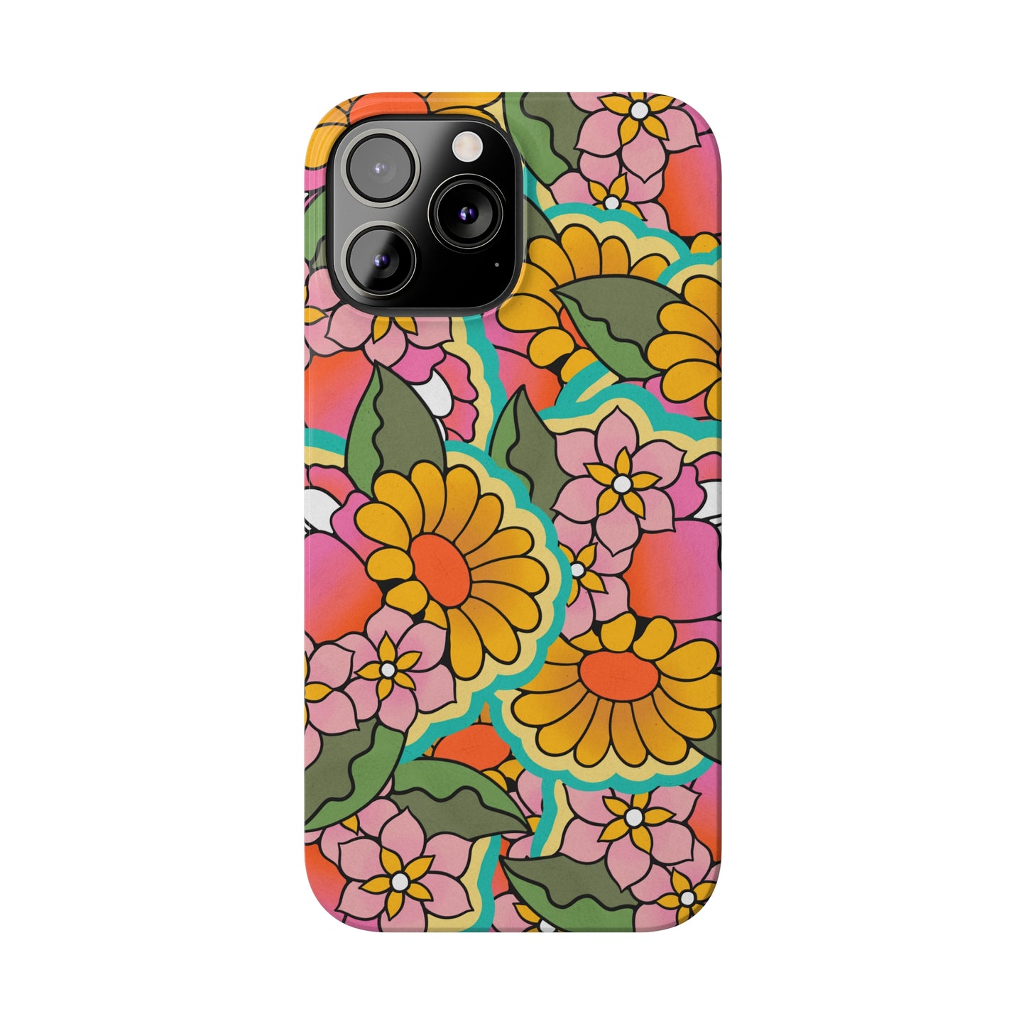 Vintage Petals iPhone Case, iPhone 13-15