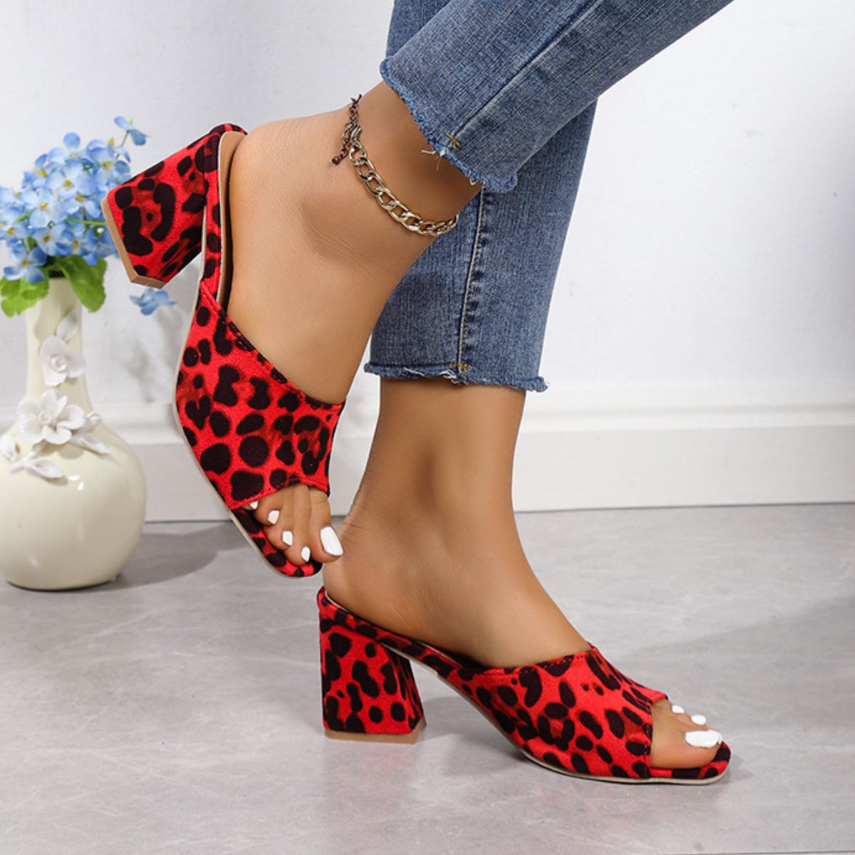 Wild Stride Leopard Block Heels - The Bold Choice