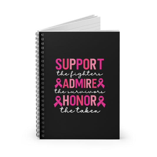 Inspirational Spiral Notebook - Breast Cancer Awareness, Gift for Survivors, Supportive Journal, Empowerment Notebook, Perfect for [...]