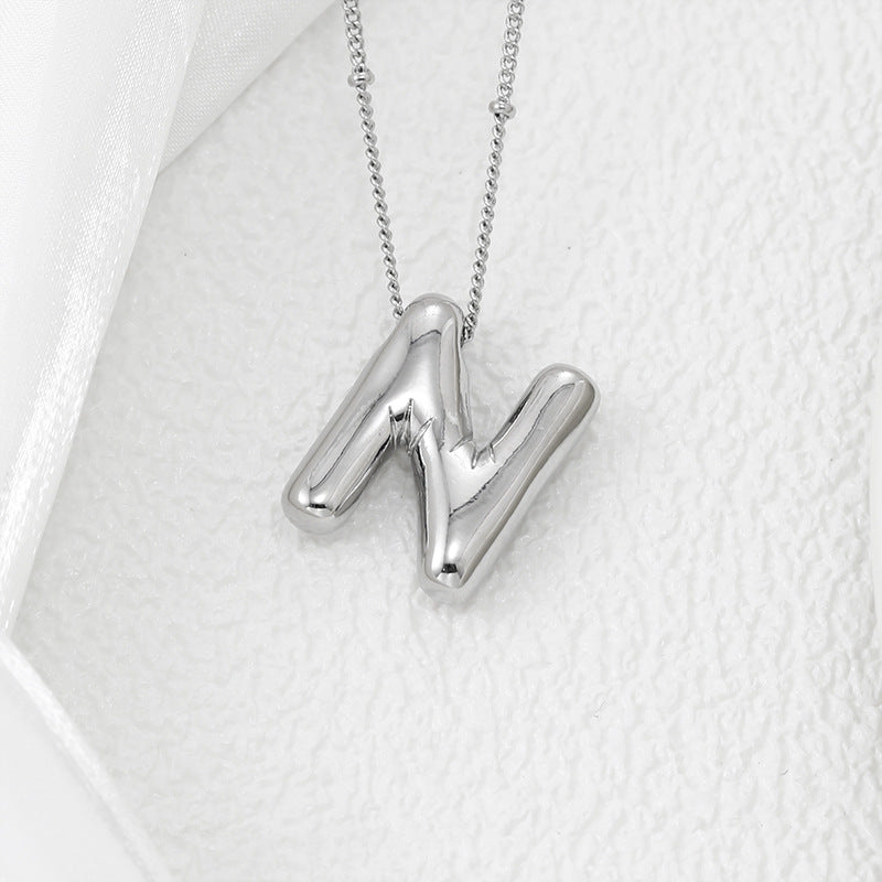 Bubble Letter Pendant Necklace – Pop Your Style!