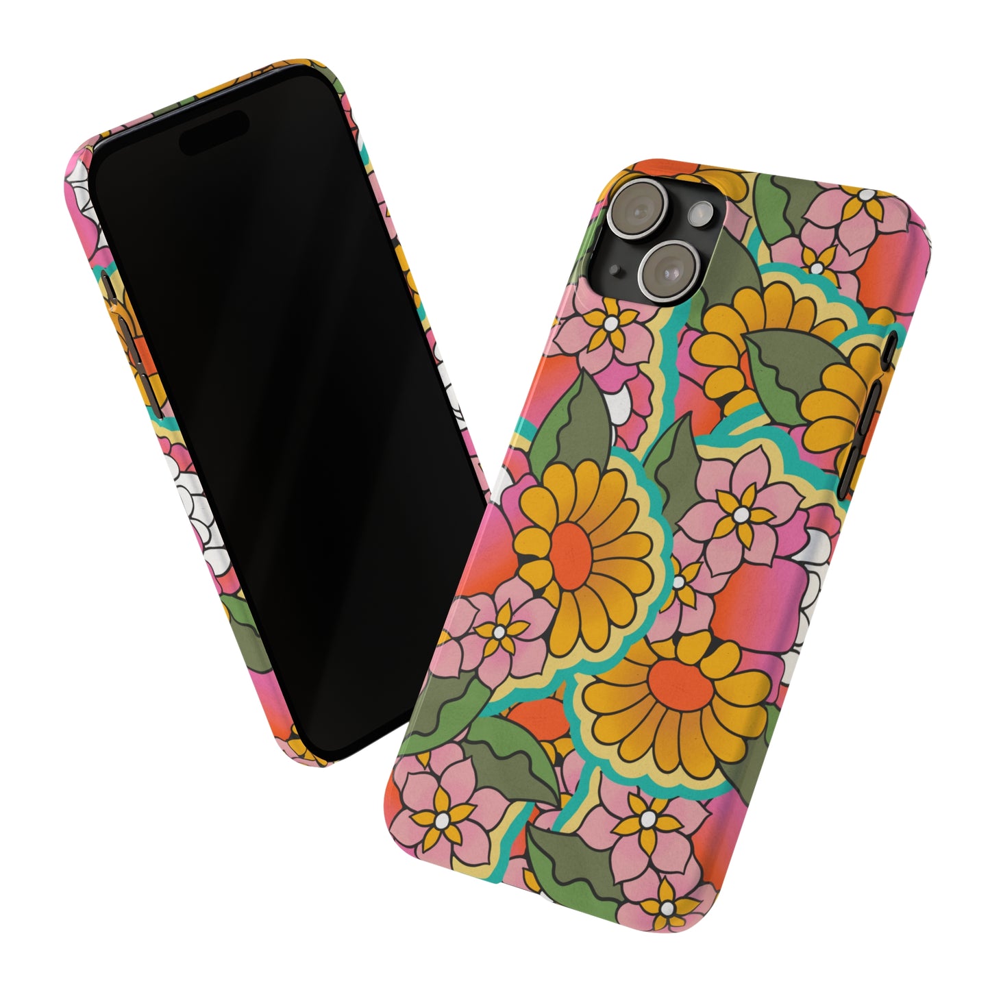 Vintage Petals iPhone Case, iPhone 13-15