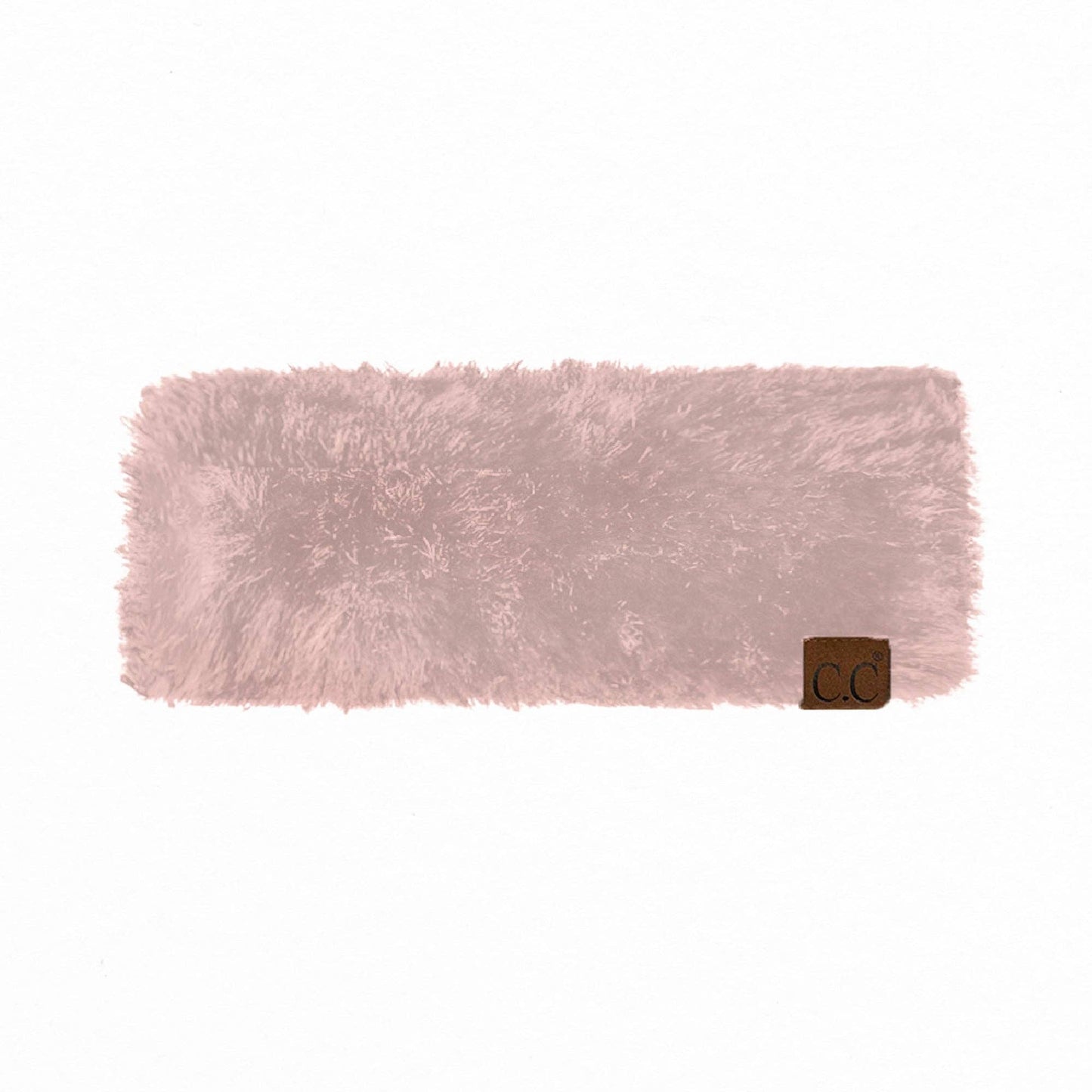 Fluffy Luxe Faux Fur Head Wrap – Rose Edition