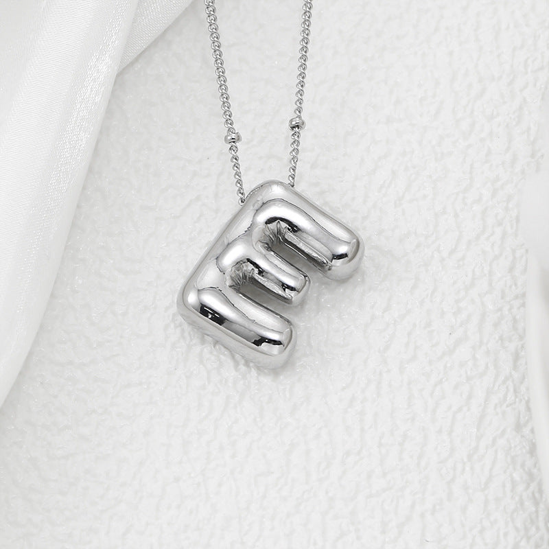 Bubble Letter Pendant Necklace – Pop Your Style!