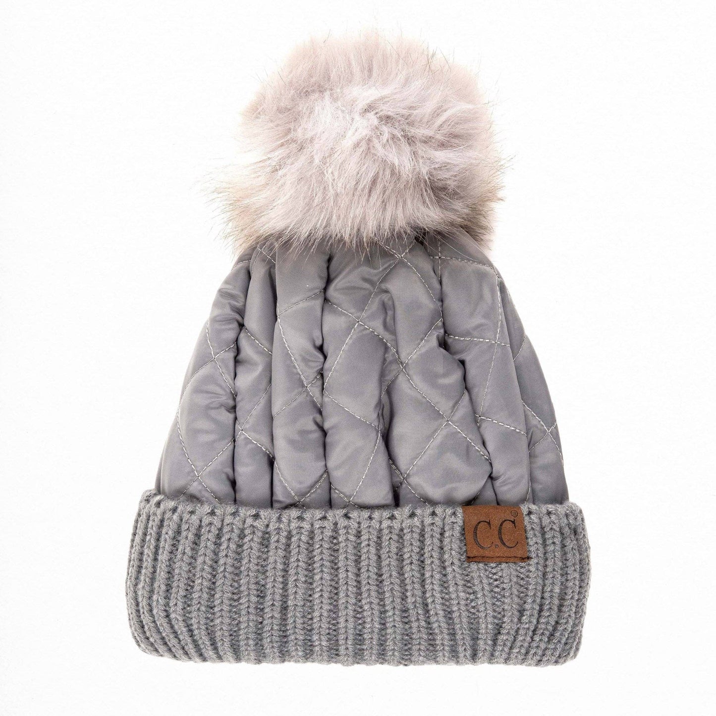 Snap & Slay Quilted Pom Beanie – The Perfect Blend of Cozy and Chic!