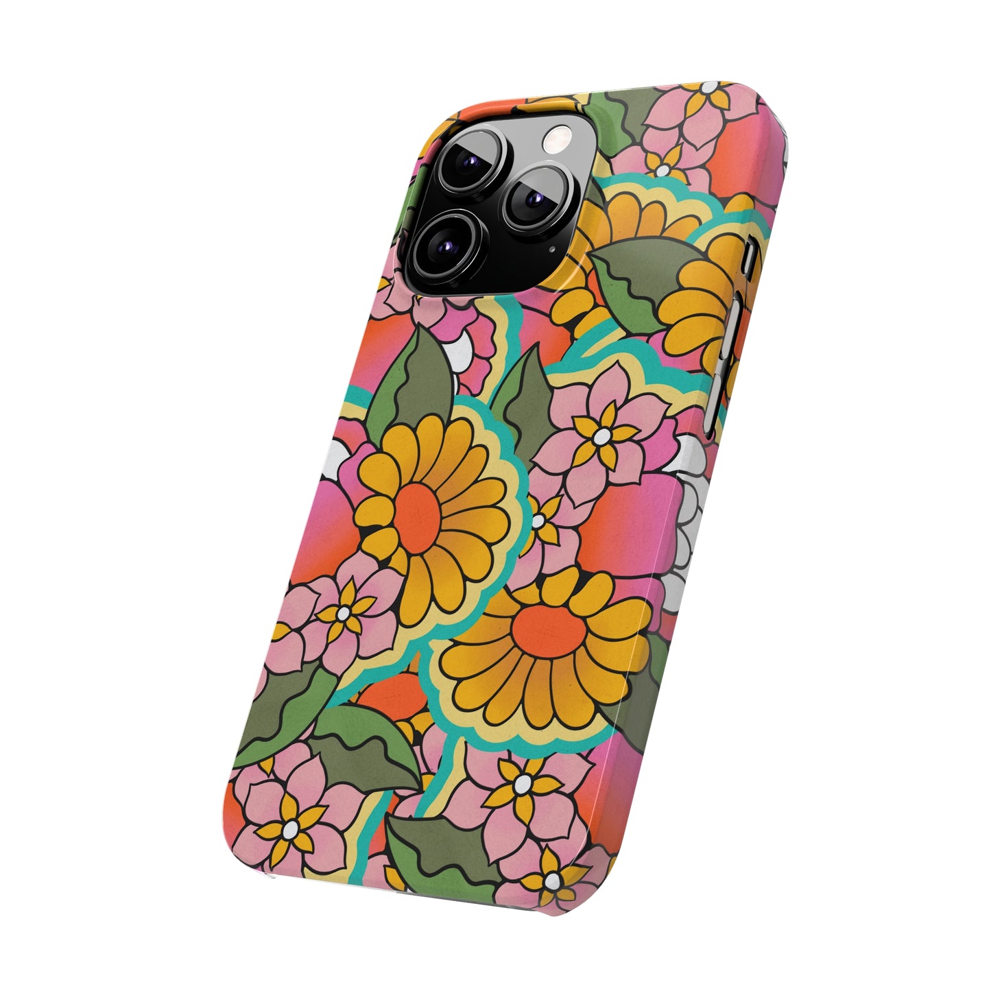 Vintage Petals iPhone Case, iPhone 13-15