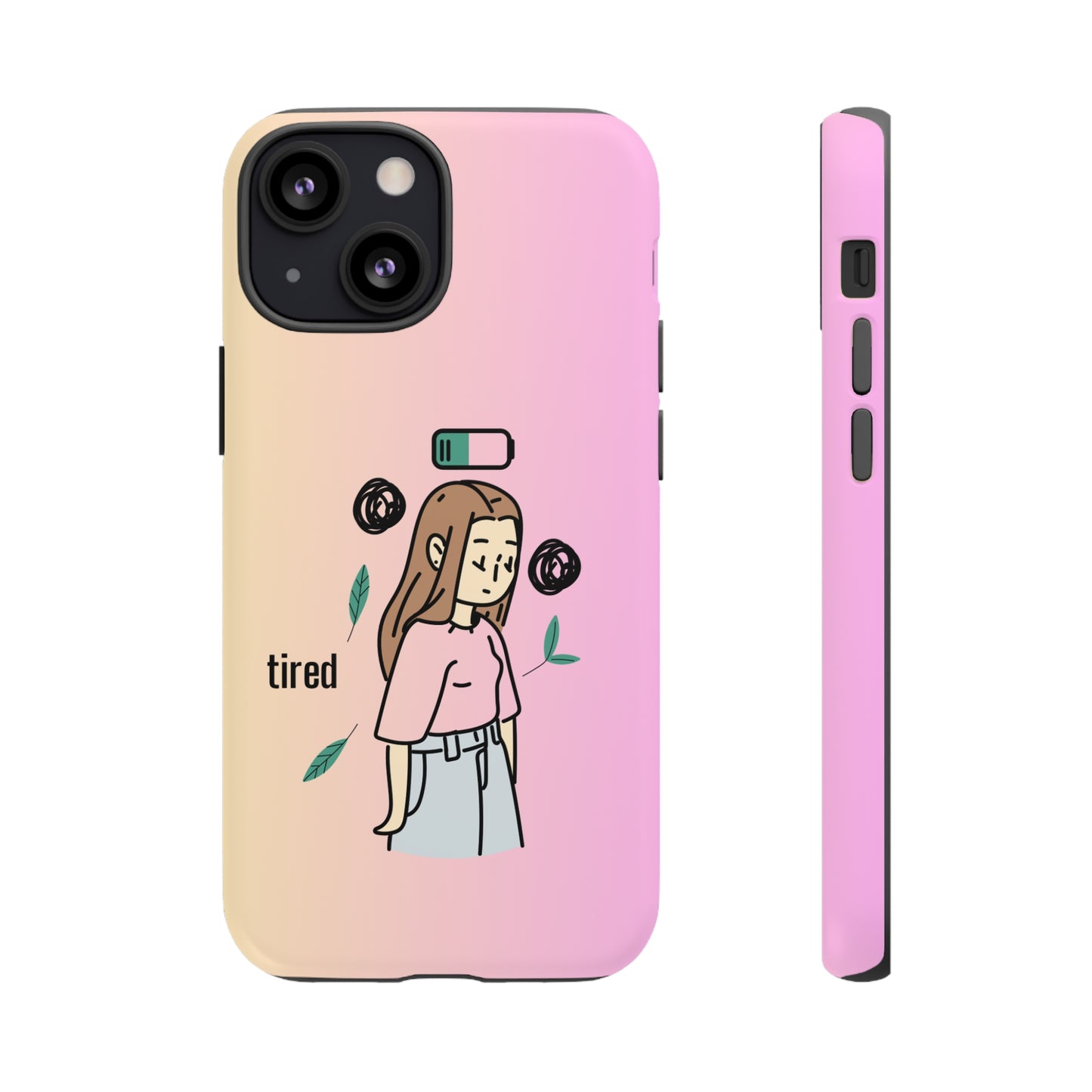 Tired Mama Custom Protective Phone Case for Apple iPhone 13-15