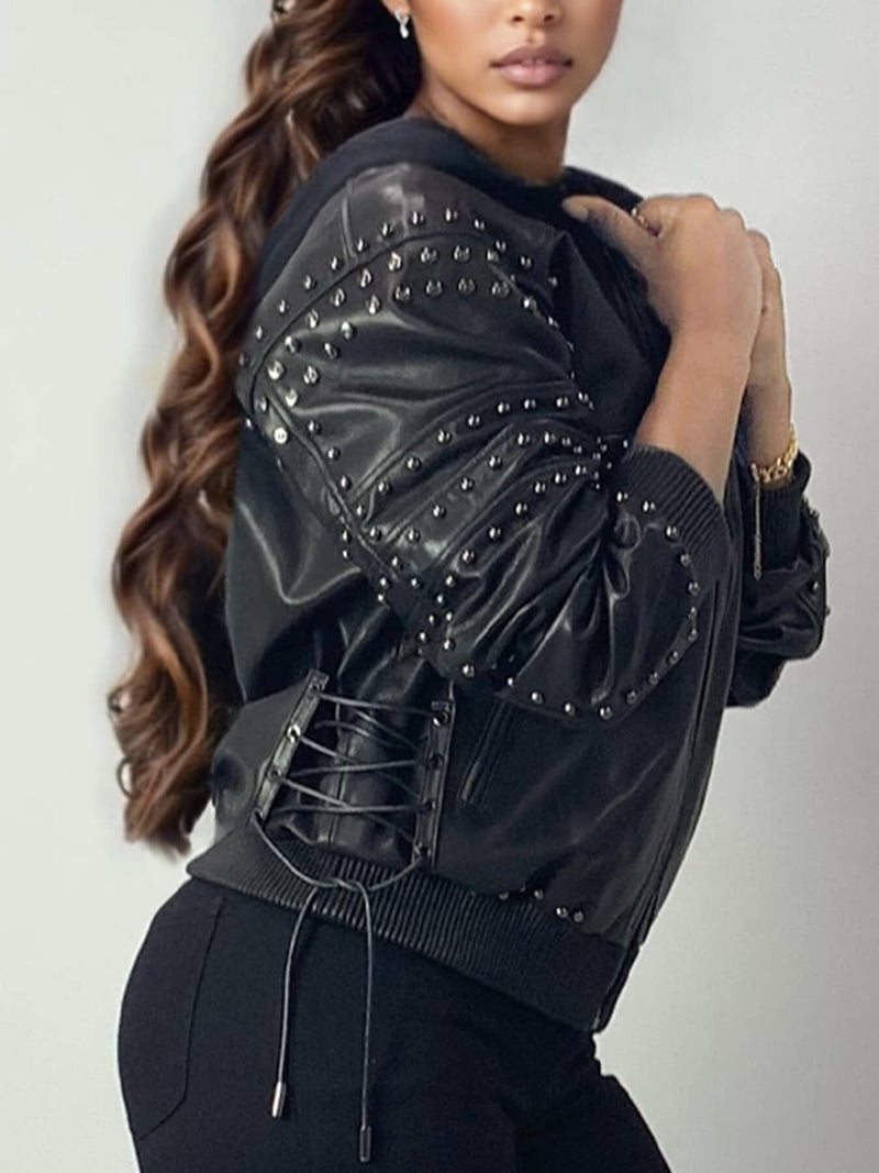 Leather Bomber Jacket