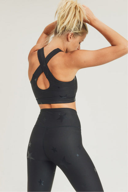 Starlight Star Foil Sports Bra