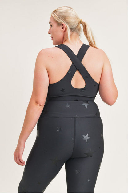 Starlight Star Foil Sports Bra