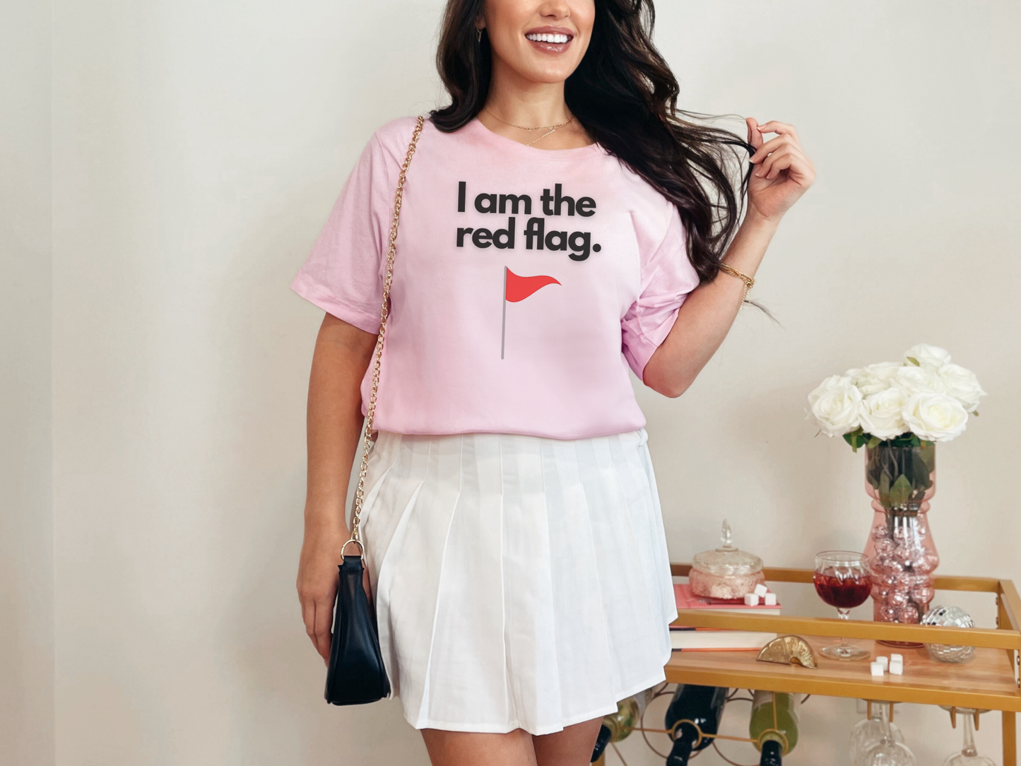 I am the red flag Short Sleeve Tee