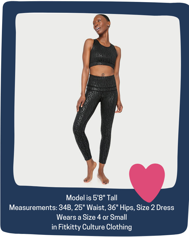 Metallic Cheetah Active  Sports Bra