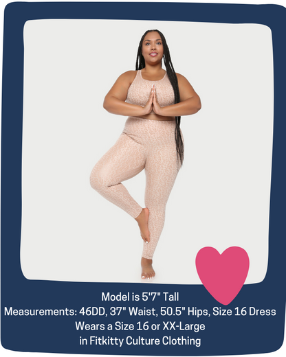 Metallic Cheetah Active Legging