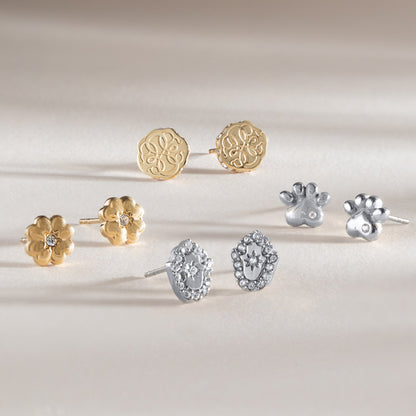 Hamsa Mini Stud Earrings