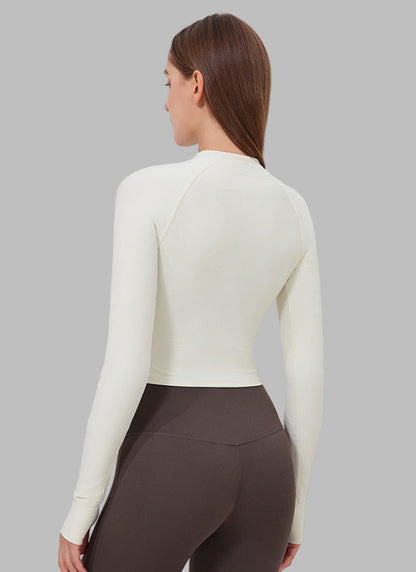 Stand Collar Yoga Zipper Slim Fit Sports Jacket