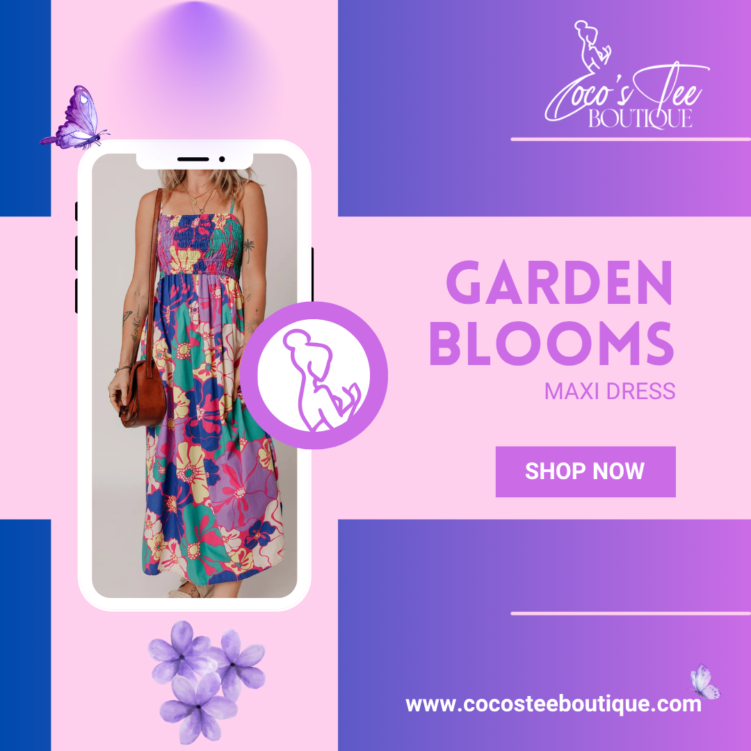 Good Vibes & Garden Blooms Maxi Dress
