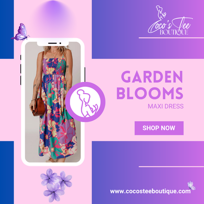 Good Vibes & Garden Blooms Maxi Dress