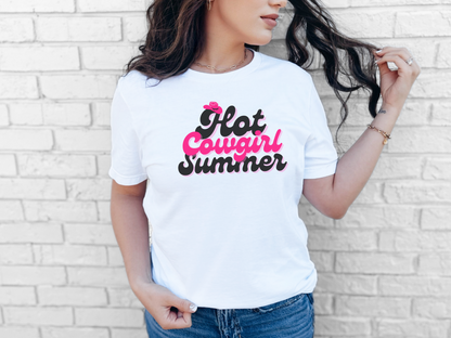 Hot Cowgirl Summer T-Shirt, Rodeo Shirt, Hot Girl Summer, Bachelorette Shirt, Gift for Her, Graphic Tee