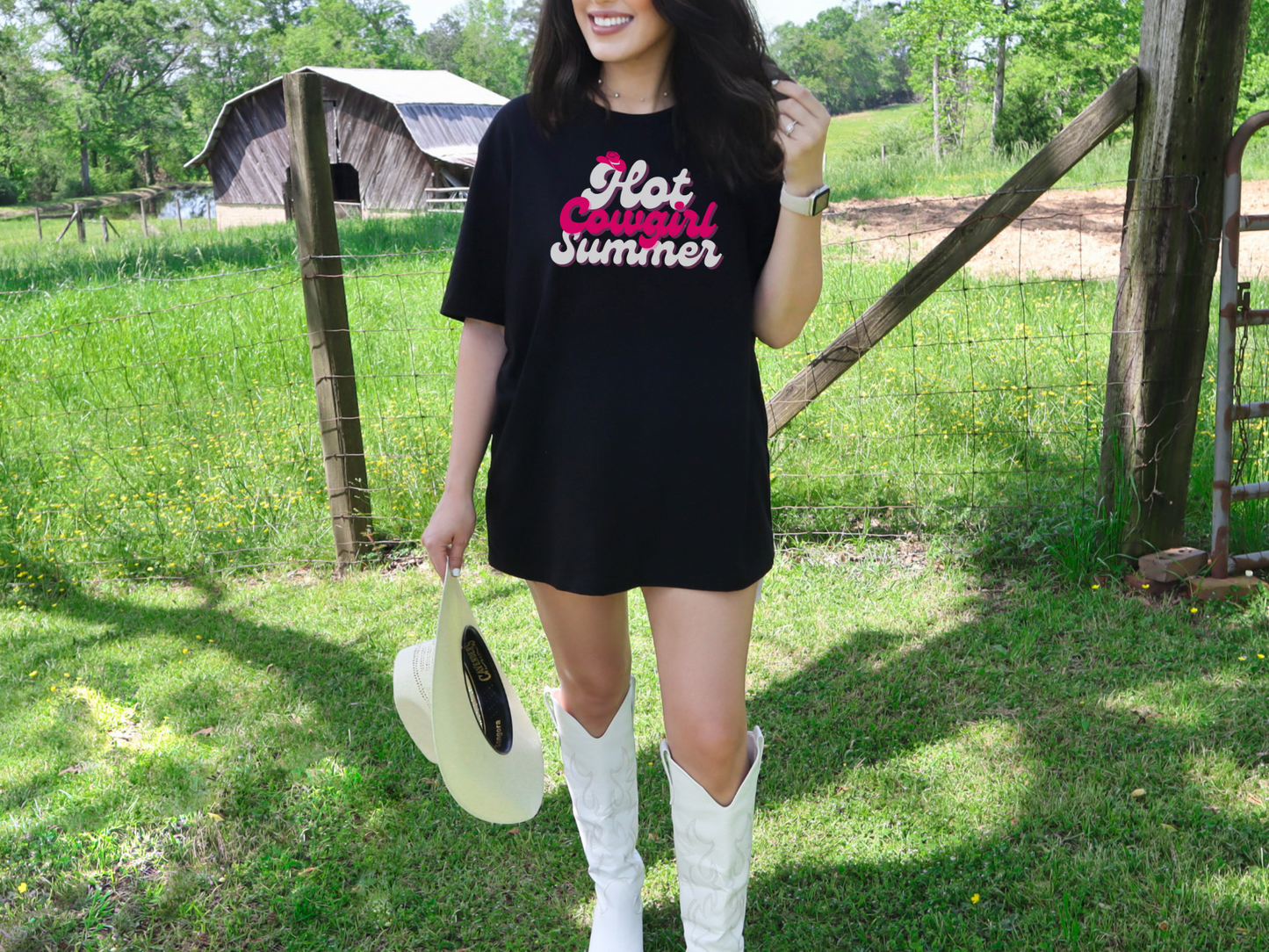 Hot Cowgirl Summer T-Shirt, Rodeo Shirt, Hot Girl Summer, Bachelorette Shirt, Gift for Her, Graphic Tee