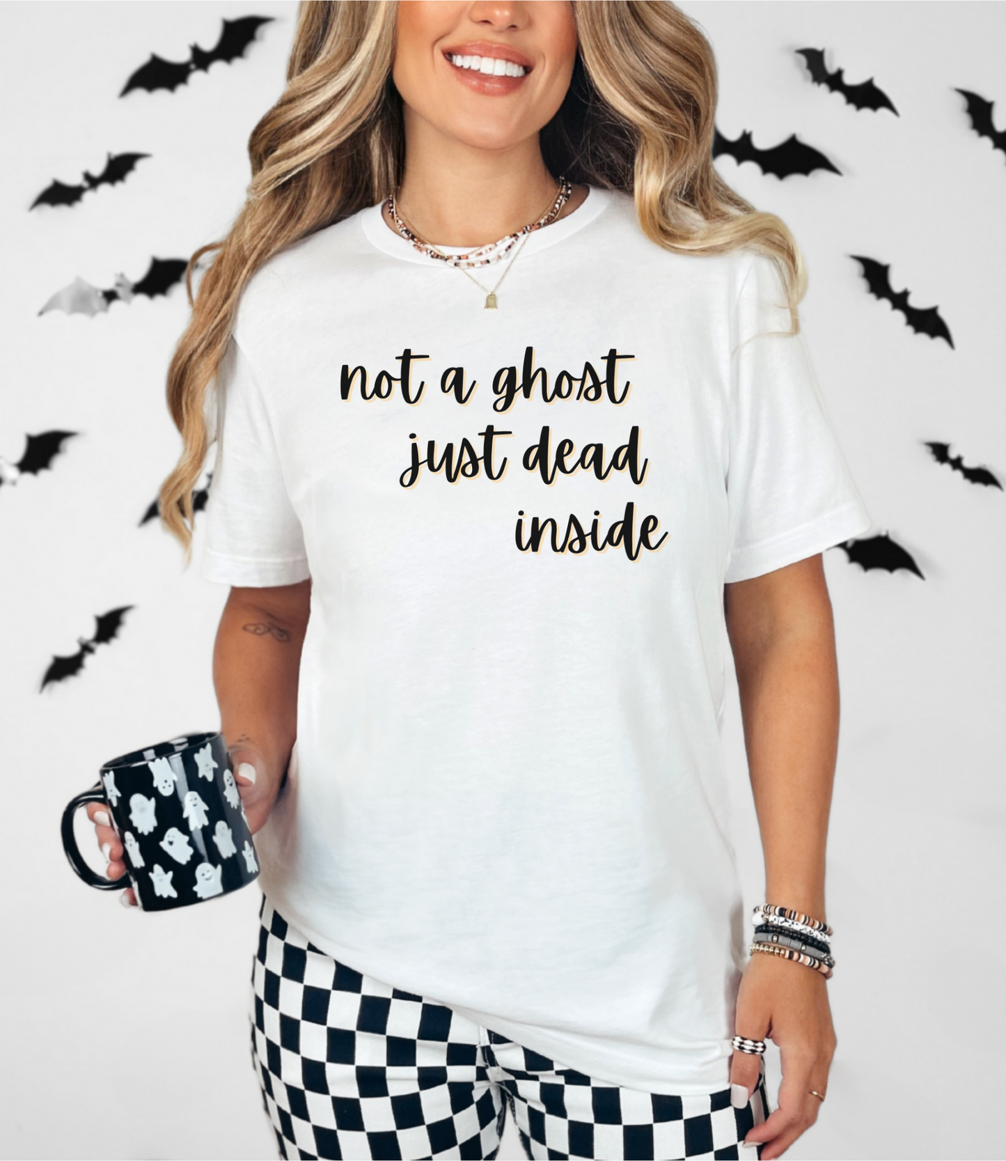 Not a Ghost, Just Dead Inside Halloween Unisex Jersey Tee