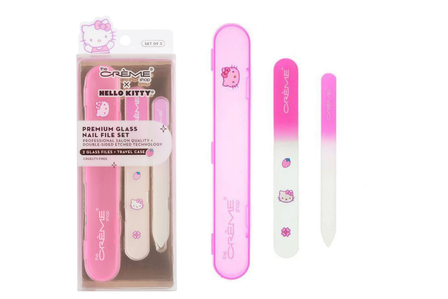 The Crème Shop x Hello Kitty – Glass Nail File 3 Piece