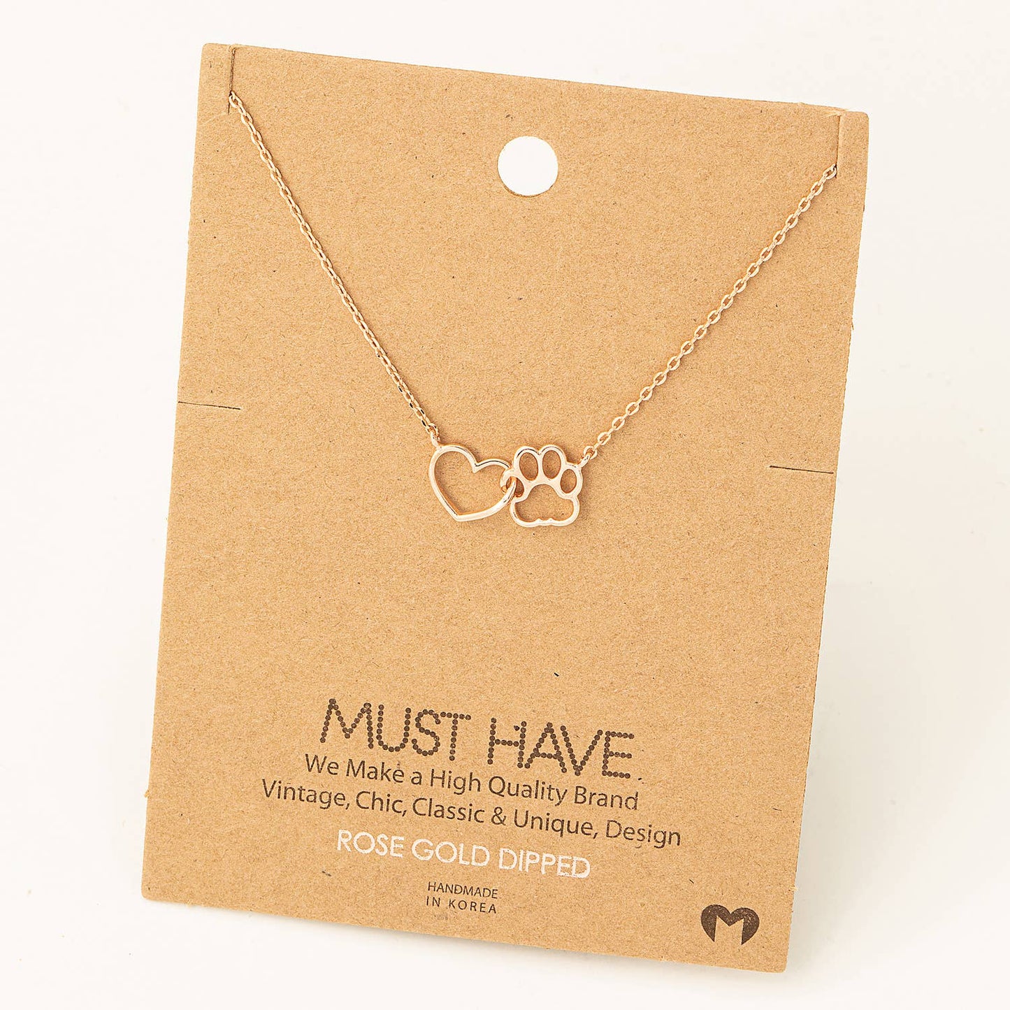 Paws & Love 18K Gold-Dipped Necklace