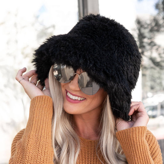 CC Faux Fur Bucket Hat