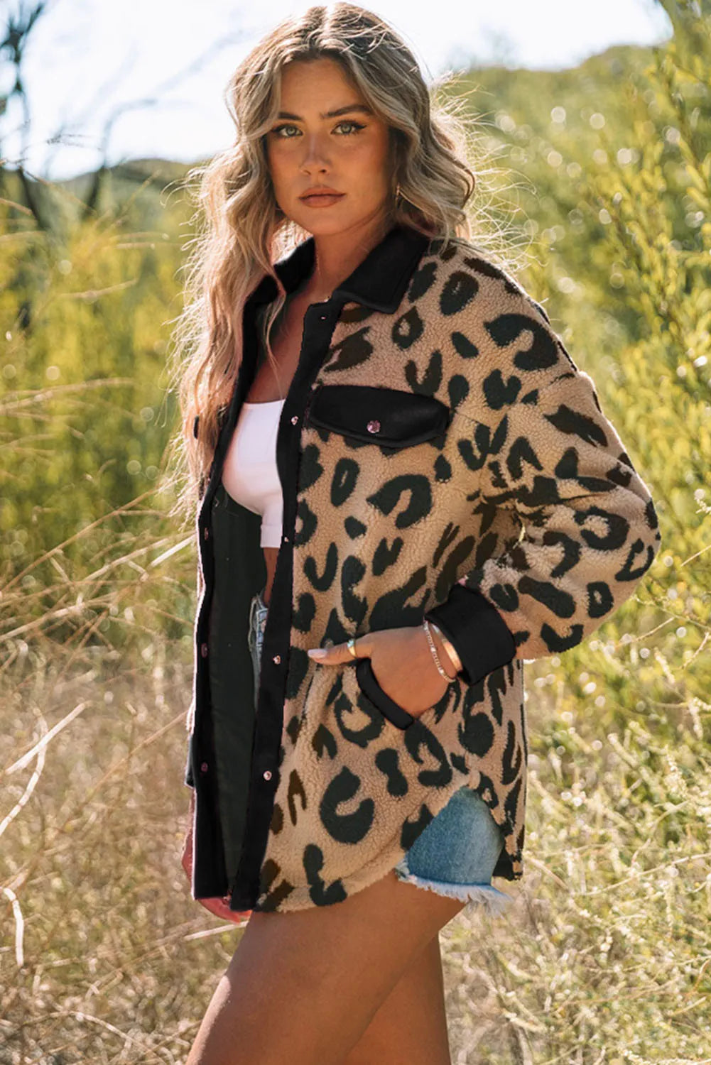 Wild Side Cozy Leopard Jacket