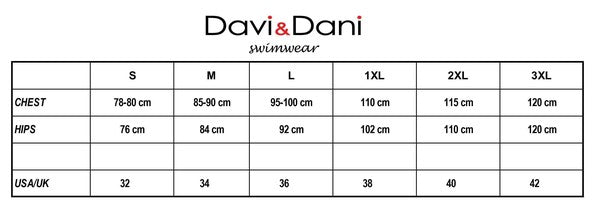 Davi & Dani Black One Piece Swimsuit