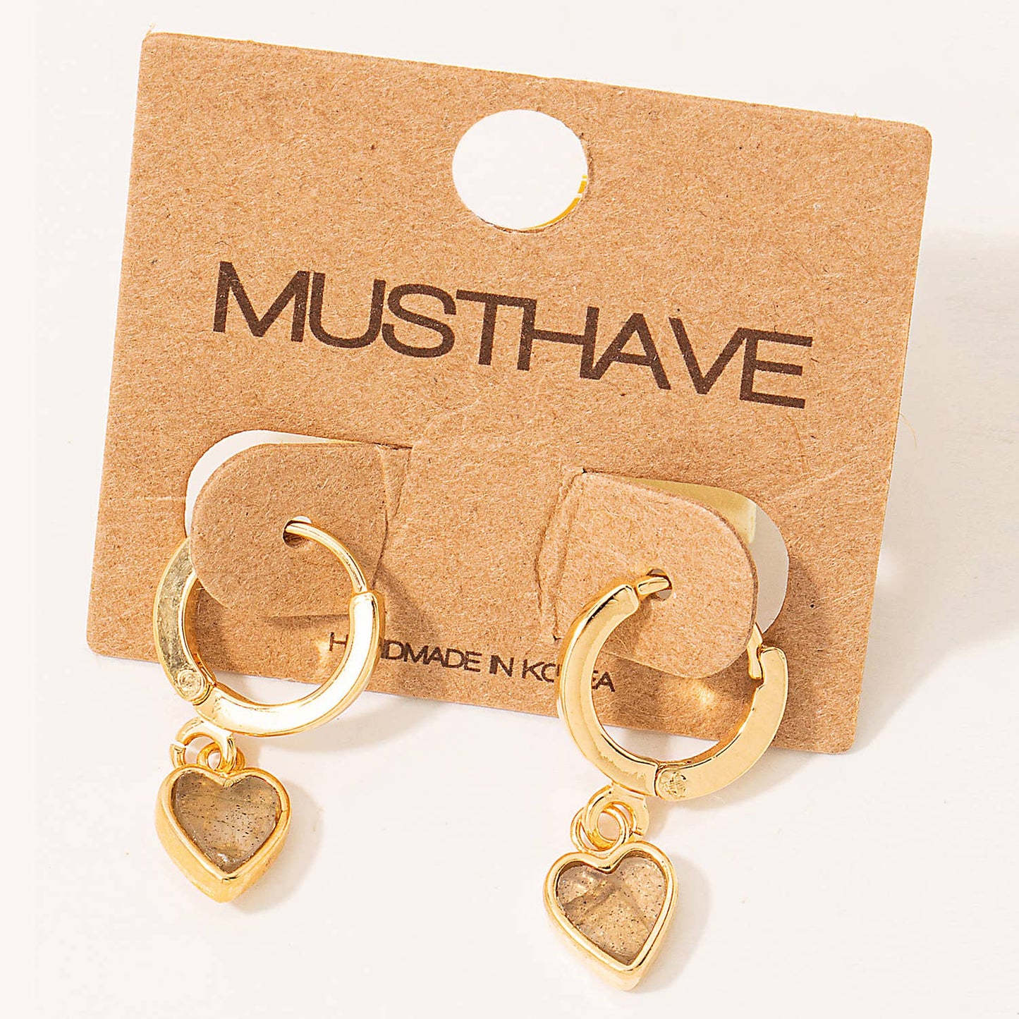 Mini Heart Huggie Earrings