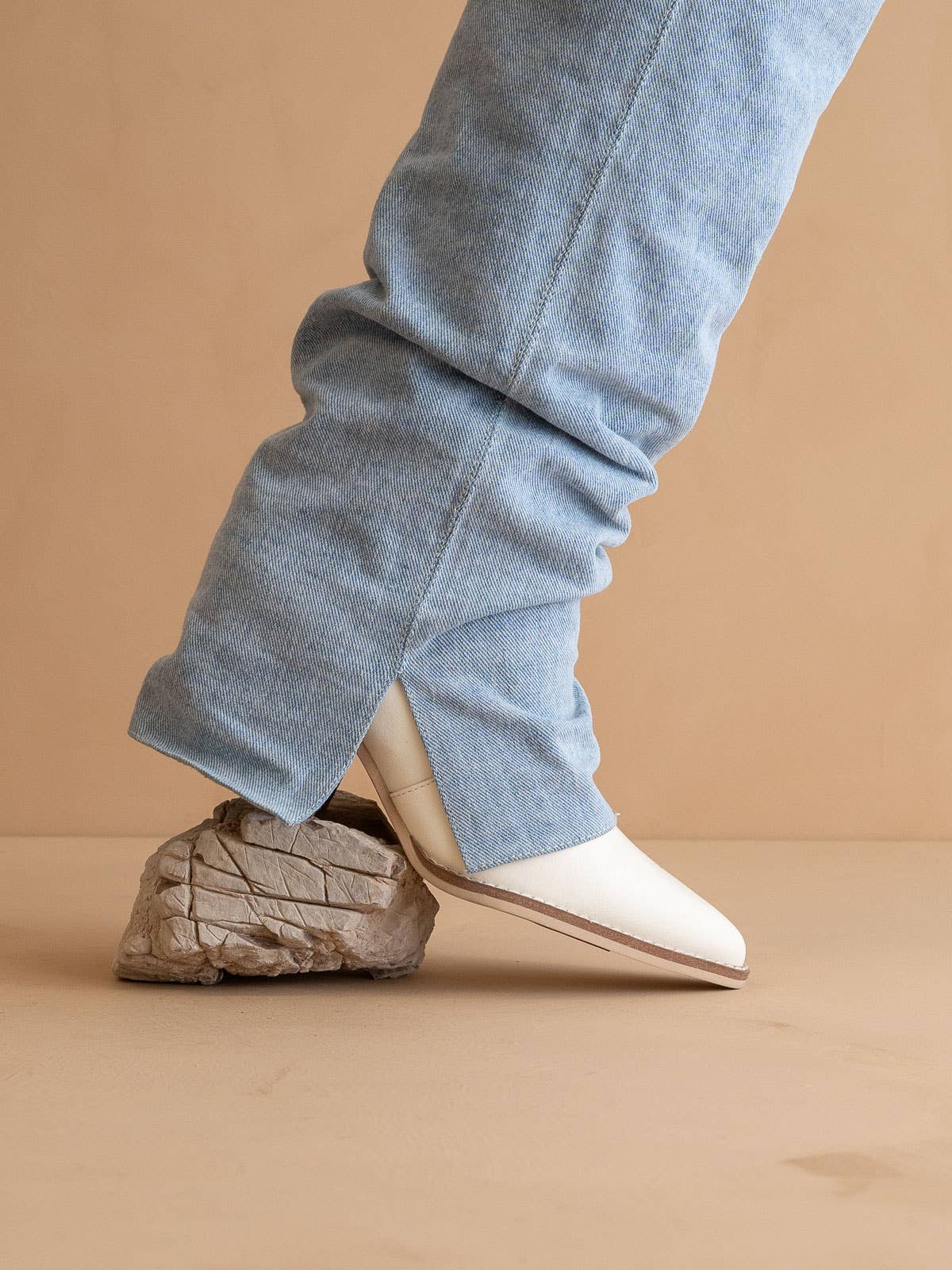 The Thea Denim | Fold Over Slit Jean Boot by Oasis Society
