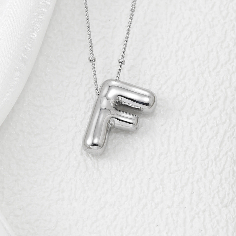 Bubble Letter Pendant Necklace – Pop Your Style!