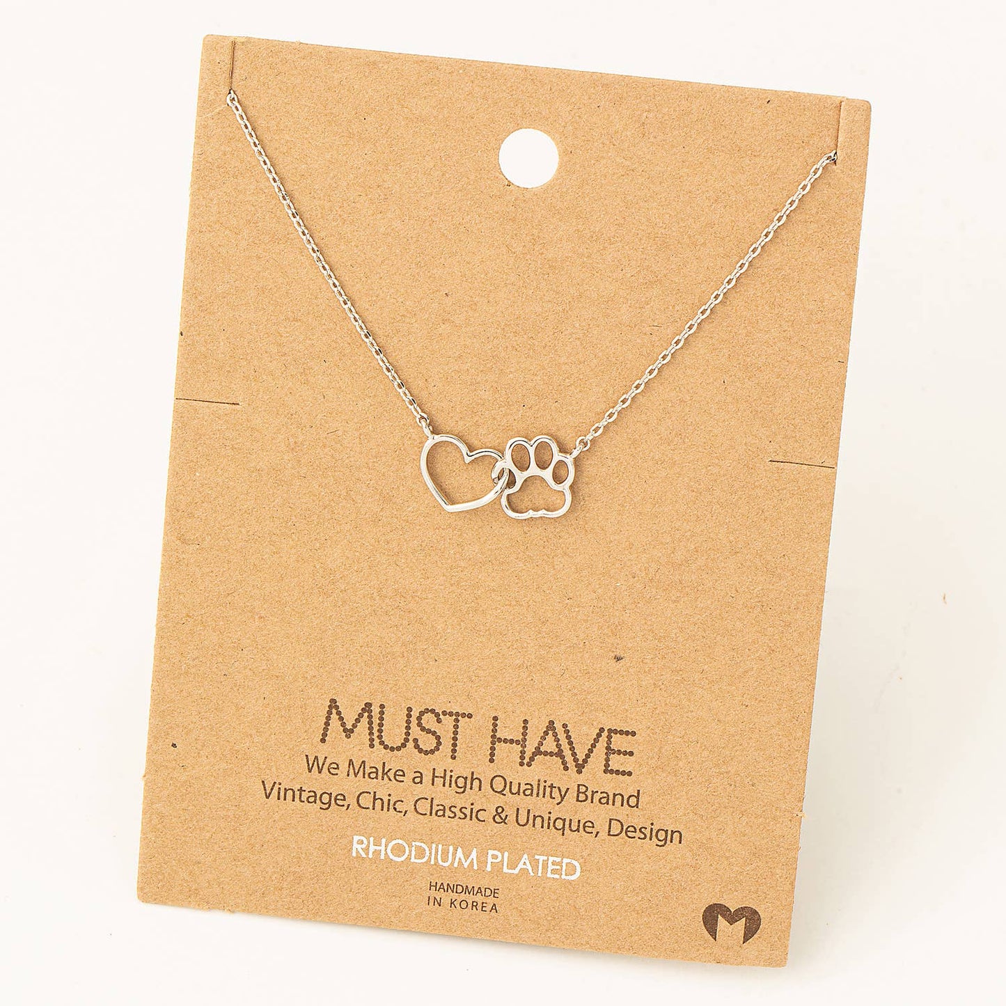 Paws & Love 18K Gold-Dipped Necklace