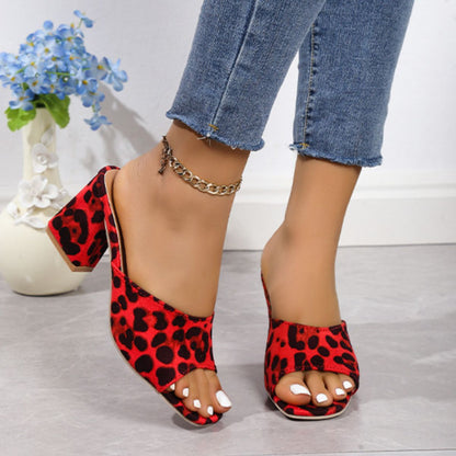 Wild Stride Leopard Block Heels - The Bold Choice