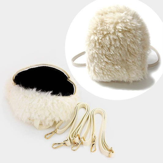 Faux Fur Backpack Bag