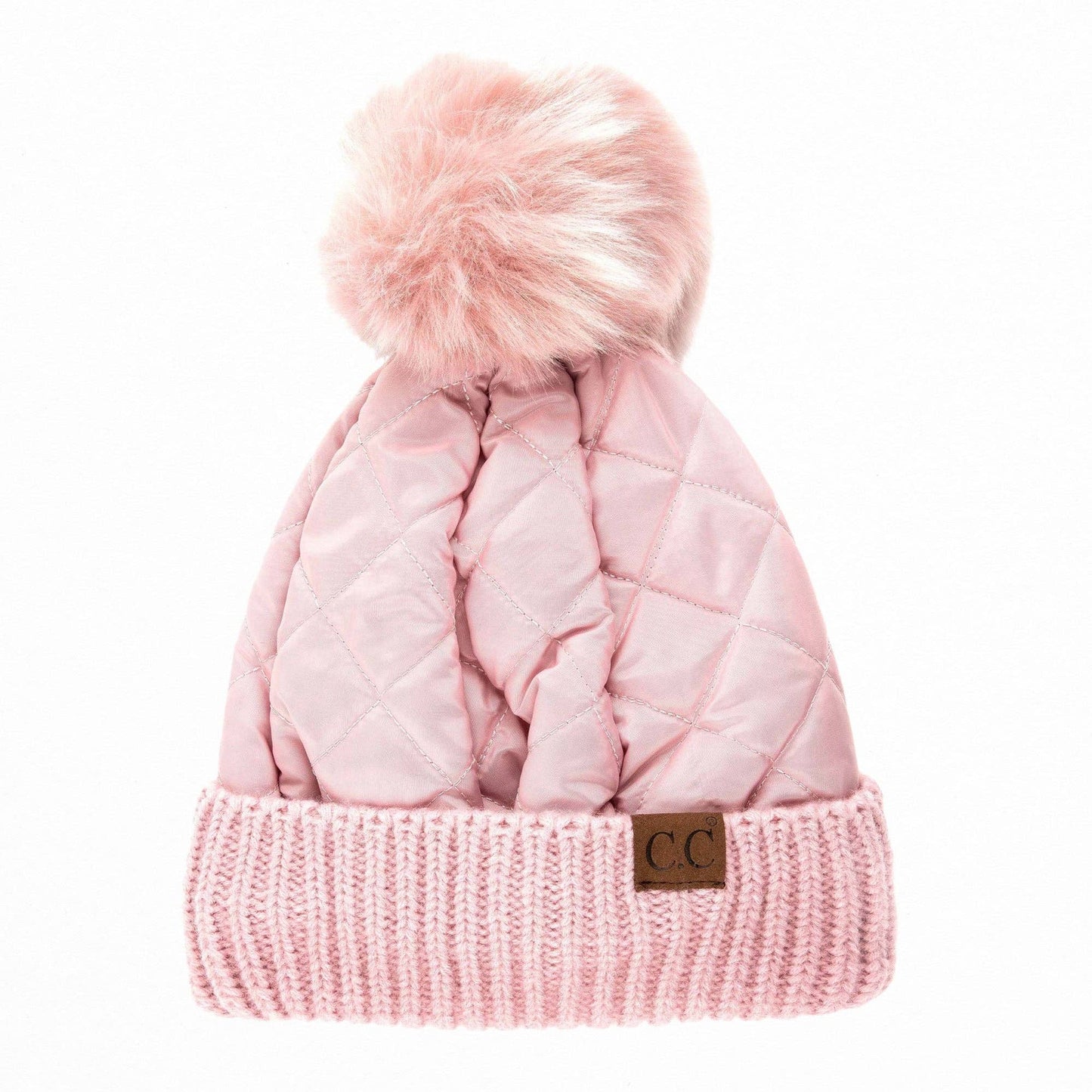 Snap & Slay Quilted Pom Beanie – The Perfect Blend of Cozy and Chic!