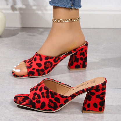 Wild Stride Leopard Block Heels - The Bold Choice