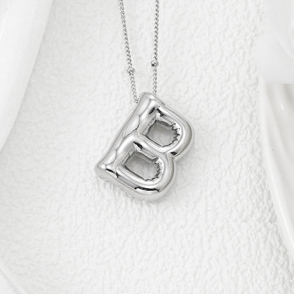 Bubble Letter Pendant Necklace – Pop Your Style!