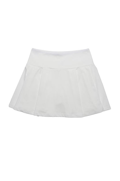 Pleated Tennis Skirt with Built-in Shorts