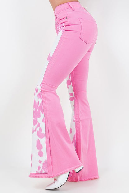 Rodeo Bell Bottom Jean in Pink