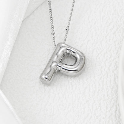 Bubble Letter Pendant Necklace – Pop Your Style!