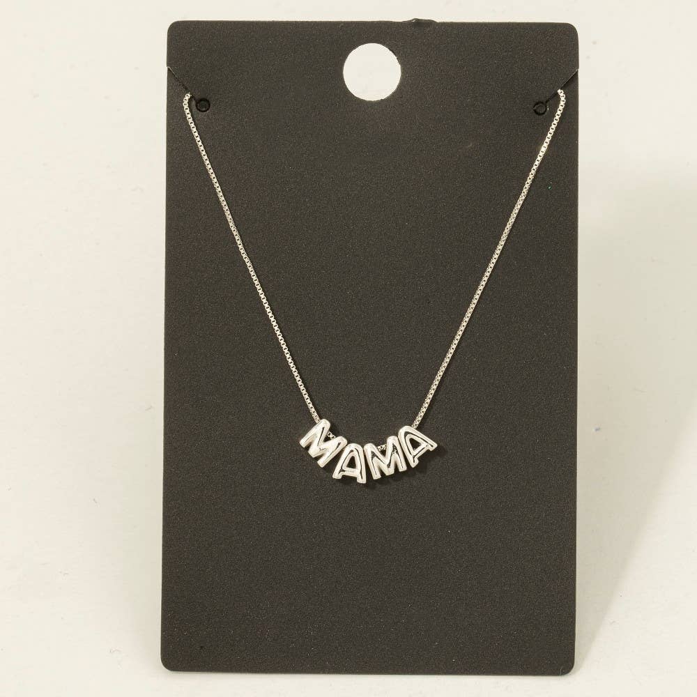 Gold Dipped Mama Letters Chain Necklace